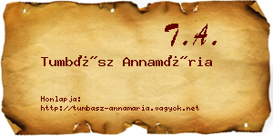 Tumbász Annamária névjegykártya